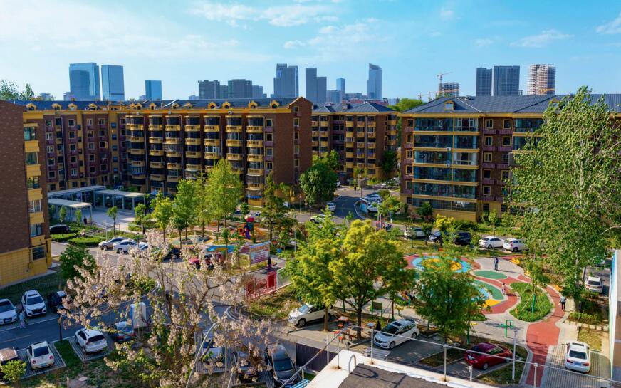 北京市通州区中仓街道北小园小区改造后效果。