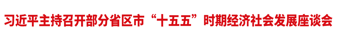 习近平主持召开部分省区市“十五五”时期经济社会发展座谈会