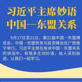 习近平主席妙语中国—东盟关系
