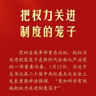 把权力关进制度的笼子