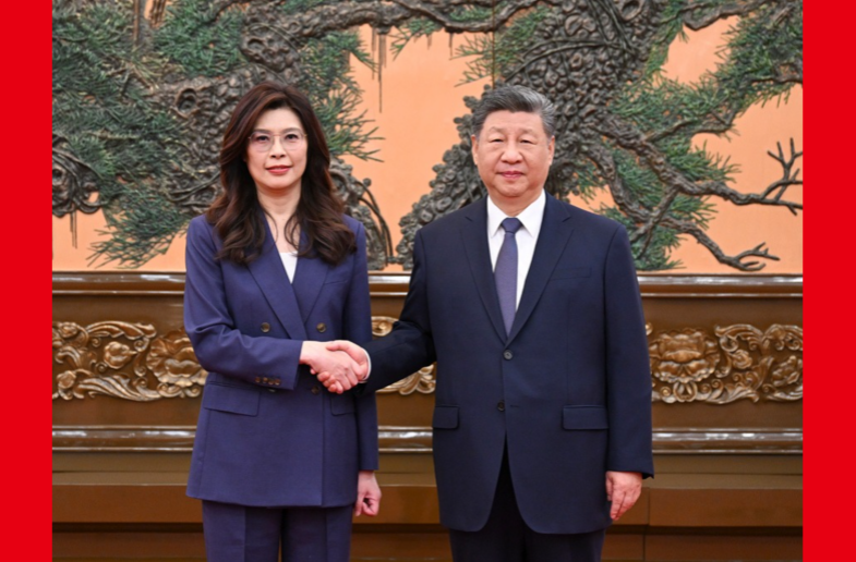 习近平总书记会见中国国民党主席郑丽文